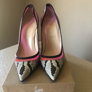 Christian Louboutin Paulina Python Pump 41